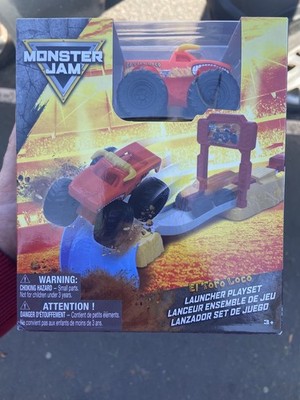 Monster Jam El Toro Loco Launcher Spielset Maßstab 1:72 Monstertruck