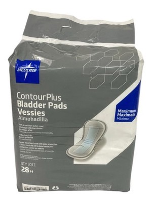 3 PACKS Medline Contour Plus Bladder Pads 84 TOTAL PADS - NEW