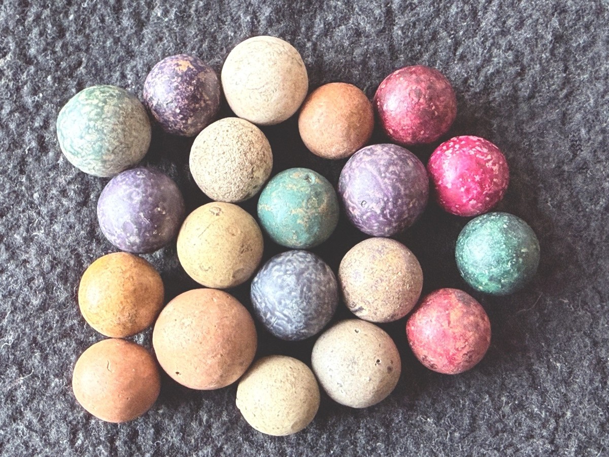 マーブル様 20 Antique Clay Marbles 17/32-21/32” Mostly Mint | 194 | eBay