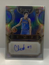 2022-23 Panini Select Chet Holmgren Top Shelf RC Rookie Silver Prizm Auto SSP