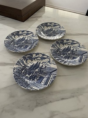 Myott Meakin England Kuchenteller Dessertteller   Frühstücksteller 4 Stk Vintage