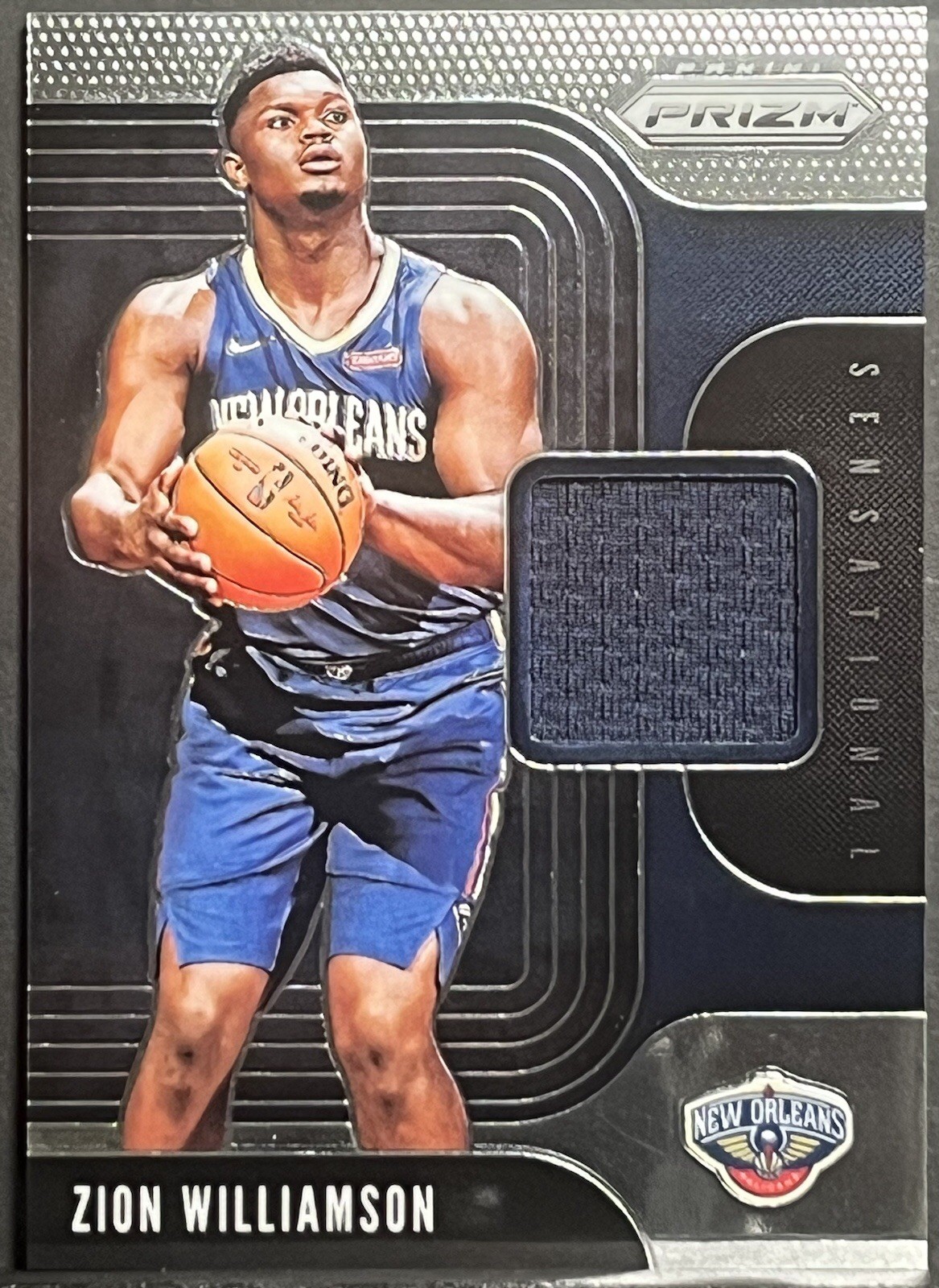 2019-20 Panini Prizm ZION WILLIAMSON Rookie Sensational Swatches #SS-ZWL RC MEM