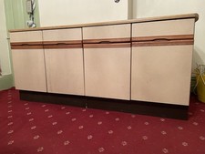 2 1000mm Kitchen Base Units With Oak Worktop