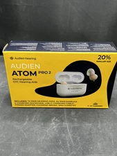 Audien ATOM PRO 2 Wireless Rechargeable OTC Hearing Open Box Free Shipping *1