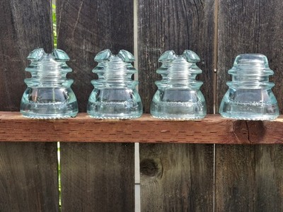 STRONG ICE GREEN HEMINGRAY (3) 43 Glass Cricket Head (1) 42 Railroad Insulator