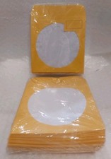 200-Pak YELLOW Colored Paper CD/DVD Sleeves with Window  Flap