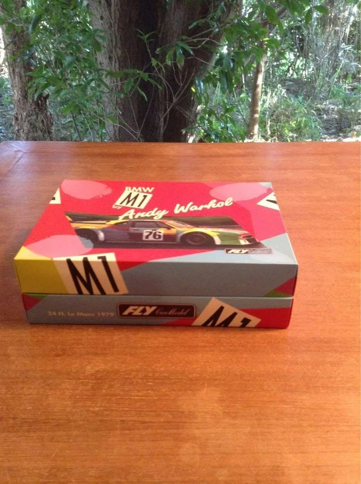 FLY BMW M1 Art Car Andy Warhol Diecast Le Mans 1979 Rare with Box Used - Image 2 of 4