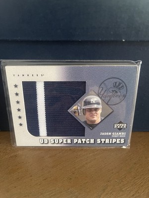 2003 Upper Deck Jason Giambi SPS-JG New York Yankees Super Patch Stripes