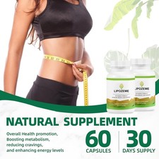 Lipozem   Advanced Support for Weight Loss  Health 60 Capsules FREE SHIPPING 