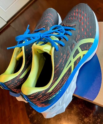 Size 11 - ASICS Novablast 2 Black Shocking Orange