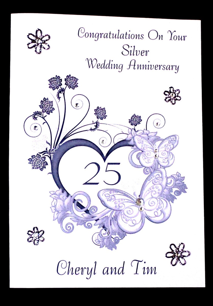 Congratulation message for 25th wedding anniversary — free download