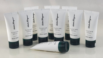 10x Salvatore Ferragamo Tuscan Soul Convivio Body Wash 1.69 Oz (Set of 10)