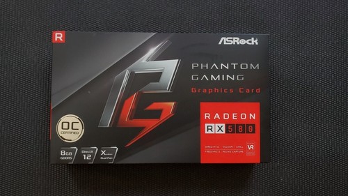 OPEN BOX ONLY ASRock Phantom Gaming D Radeon RX580 OC 8GB GDDR5 Graphic ...