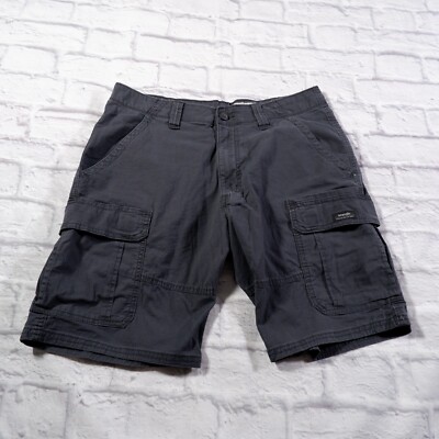 Cotton Shorts Mens Cargo Shorts St John's Bay Gray Cargo Shorts