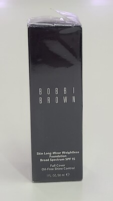 Bobbi Brown Skin Long-Wear Weightless Foundation SPF 15 Neutral Sand 1 oz Sealed