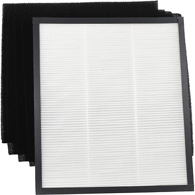 HQRP HEPA Filter Set for HoMedics TotalClean AF-10 AF-75 AR-10 AP-15 Purifiers