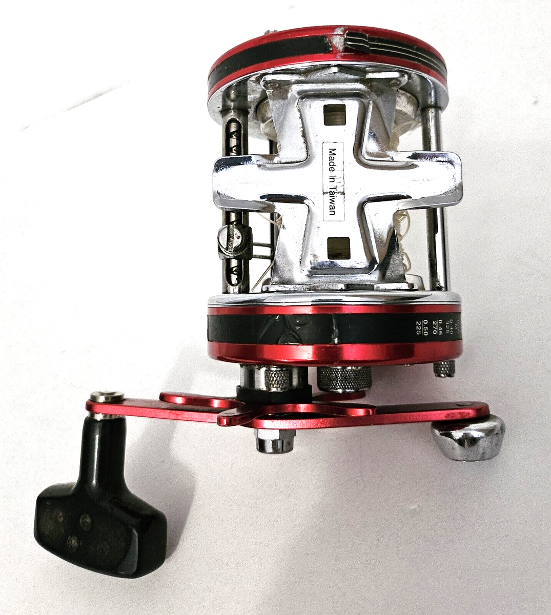 Vintage Abu Garica Ambassadeur 7000 Red BIG A Levelwind Reel