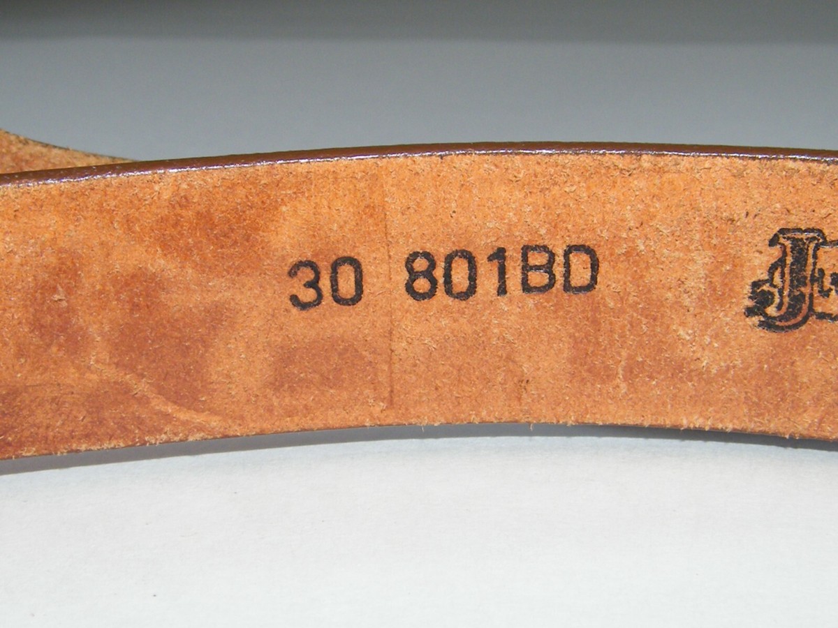 VINTAGE JUSTIN TOP GRAIN COWHIDE LEATHER TOOLED BELT SIZE 30 | eBay