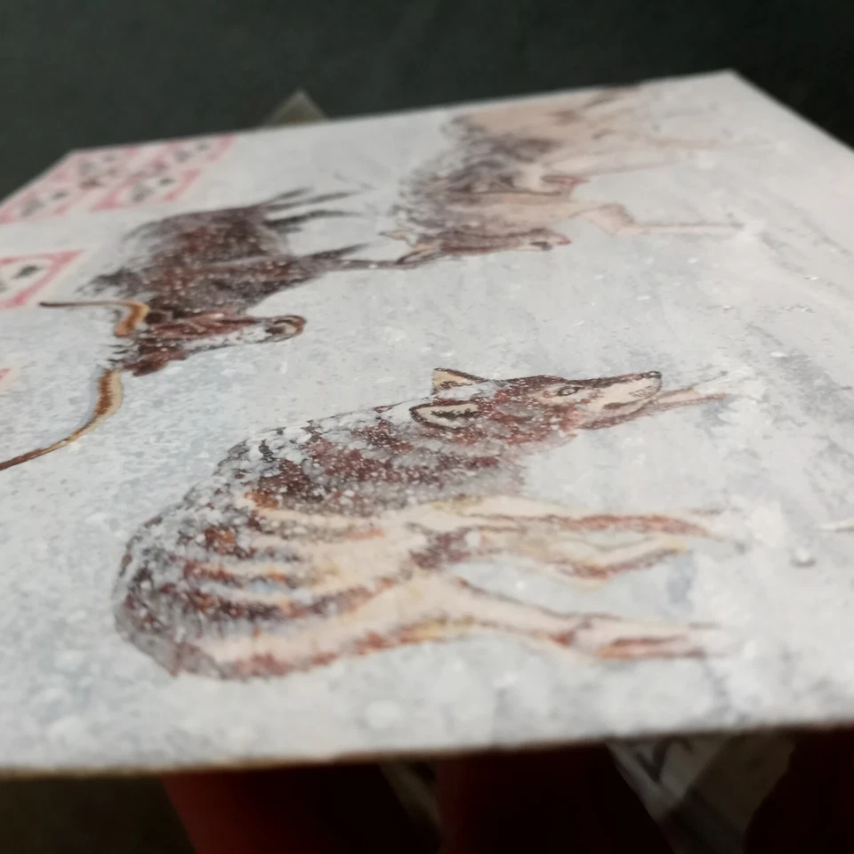 $1 Trans-Mississippi 1998 FDC Stamps Art Kober Hand-Painted Cattle & Wolves 6/9 - Image 3 of 4