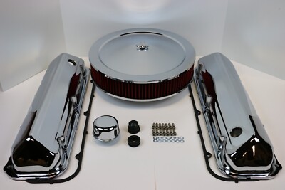 BB Ford 429 460 Chrome Engine Dress Up Kit Valve Covers Washable Air Cleaner BBF