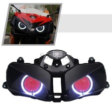 Front Headlight Assembly Projector Angel Eyes Red Devil For Honda Cbr600rr 03-06