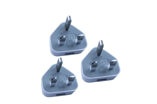 CE Plug Adapter Charger For iPhone/Samsung Mobile Phones 1USB Port 1A-PACK OF 3 - 第 3/5 張圖片