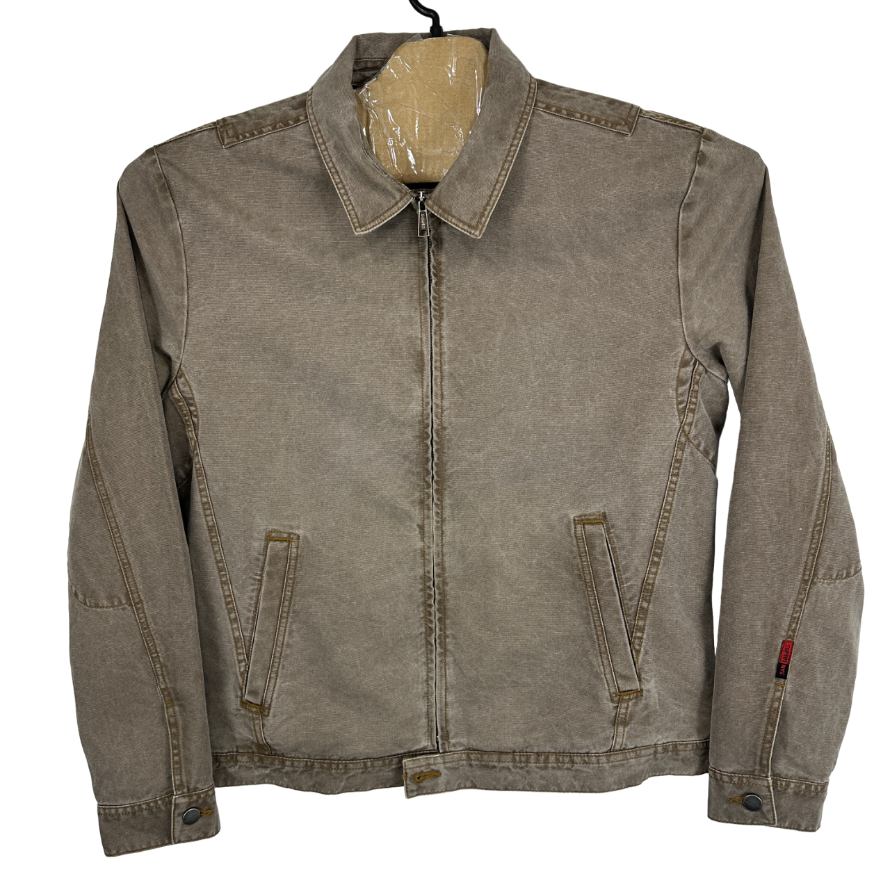 Esprit Denim Jacket Mens XL UK Dune Limited Edition Full Zip Pockets Collared-image