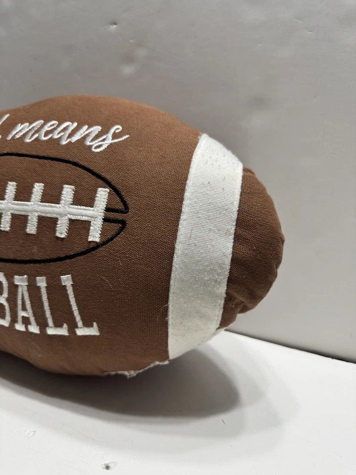 Decorative Pillow "Fall means Football” Foto 2 de 4