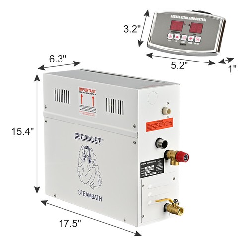 9KW Steam Generator ST-135M Controller Terrific Value Sauna Bath Spa Shower New - Picture 2 of 12