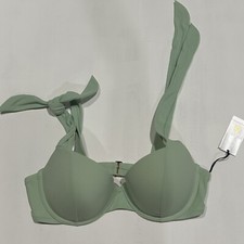 Women's Light Lift Shoulder Tie Bikini Top - Shade Shore Light Green 38B