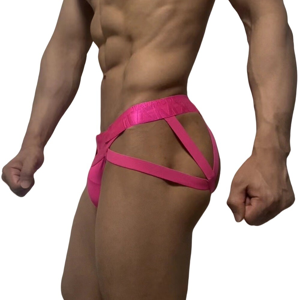 JOCKMAIL Men's Jockstrap Bikini Slip Tanga Thong Butt Lifting Hipsters Underwear