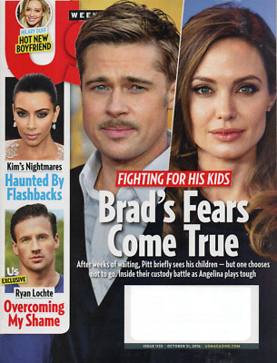 US WEEKLY October 31 2016 Brad Pitt Angelina Jolie Ryan Lochte Donald Trump