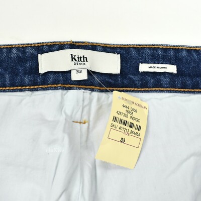 NWT Kith Floral Embroidered Denim Varick Jeans Mens 33 US DS SS22