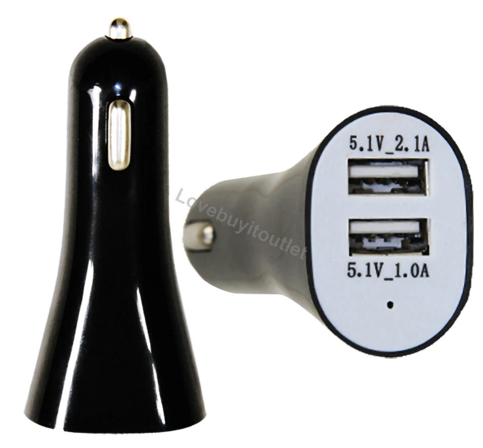 Paquete de 100 cargadores rápidos USB dobles negros 2A 2000mA para teléfono iPhone Android Foto 2 de 2