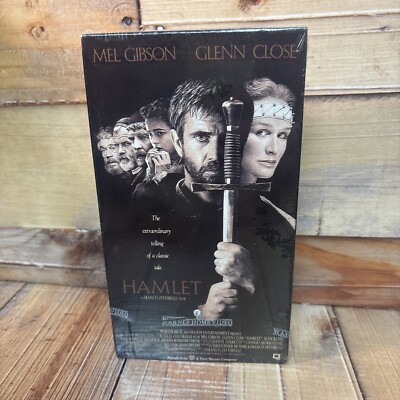 Hamlet VHS Tape (New / Sealed)Mel Gibson Watermarks