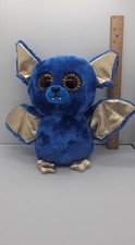 Ty Beanie Boos Plush 9 Inch Ozzy Blue/gold Halloween Bat 2018 Limited (No Tag)
