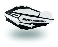 Powermadd Sentinel Series Handguard Kit For Polaris Snowmobile (Black/White)
