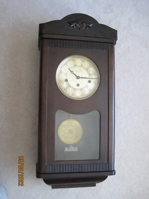 German Westminster Chime Wall Clock Limited Edition Solid Walnut
