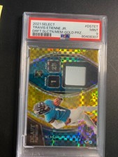 2021 Select Draft Selections Gold Prizm Travis Etienne Jr.  /10 #DS-TET  PSA 9