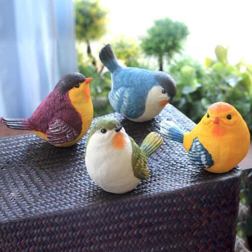 Adornos creativos de simulación de jardín al aire libre resina pájaro decoración del hogar artesanías  - Imagen 1 de 11