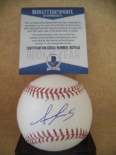 ALEX REYES ST. LOUIS CARDINALS ROOKIE YEAR SIGNED M.L. BASEBALL BECKETT R07642