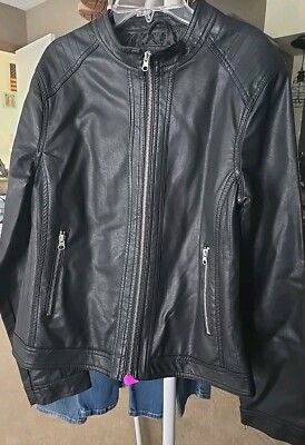 ME JANE Zip Jacket Women's Xl Black. Zip Pockets. $58 Tag Nice Stitching Nwt New