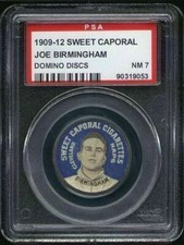 1909 PX7 Sweet Caporal Domino Discs Joe Birmingham PSA 7 Cleveland Naps