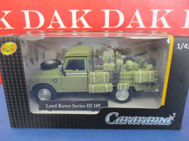 Die cast 1/43 Modellino Auto Land Rover Serie III 109 Pick Up militare Cararama - Immagine 4 di 4