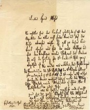 HISTORIAN Friedrich Christoph Schlosser autograph letter signed