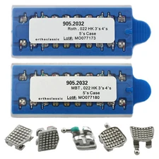 Dental Brackets Orthodontic Metal Braces Mini Roth MBT 0.022 Slot 345 Hook MIM