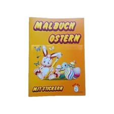 Malbuch  Ostermalbuch mit Stickern  Kindermalbuch Malheft für Ostern Osterhase