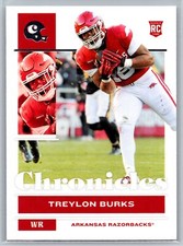 #13 Treylon Burks Rookie Arkansas Razorbacks 2022 Chronicles Draft Picks Box 1A