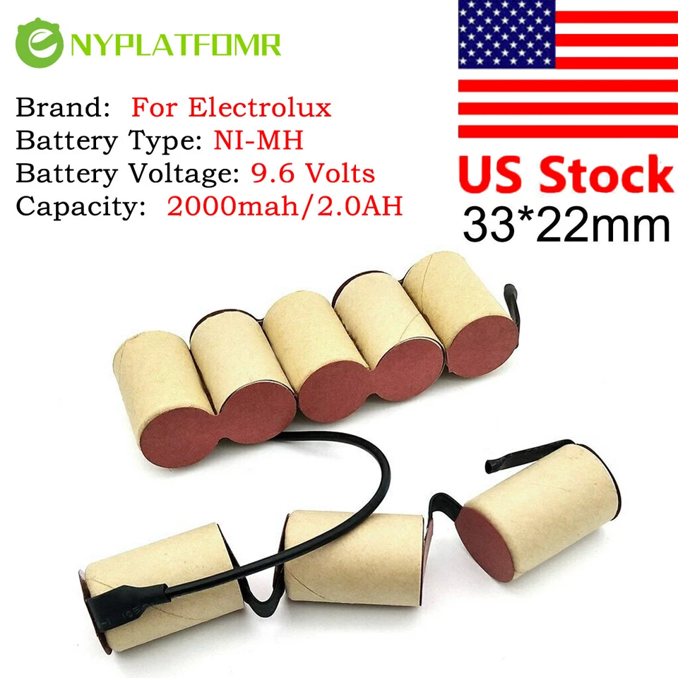4/5SC 2000mAh para AEG Electrolux AG813 CT96 9.6V Batería Aspirador Coche Foto 2 de 4