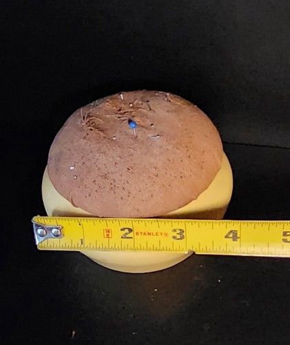 Vintage Celuloid Velvet Lined Box Sewing Padded Pin Cushion Lidded Compartment - Picture 10 of 10